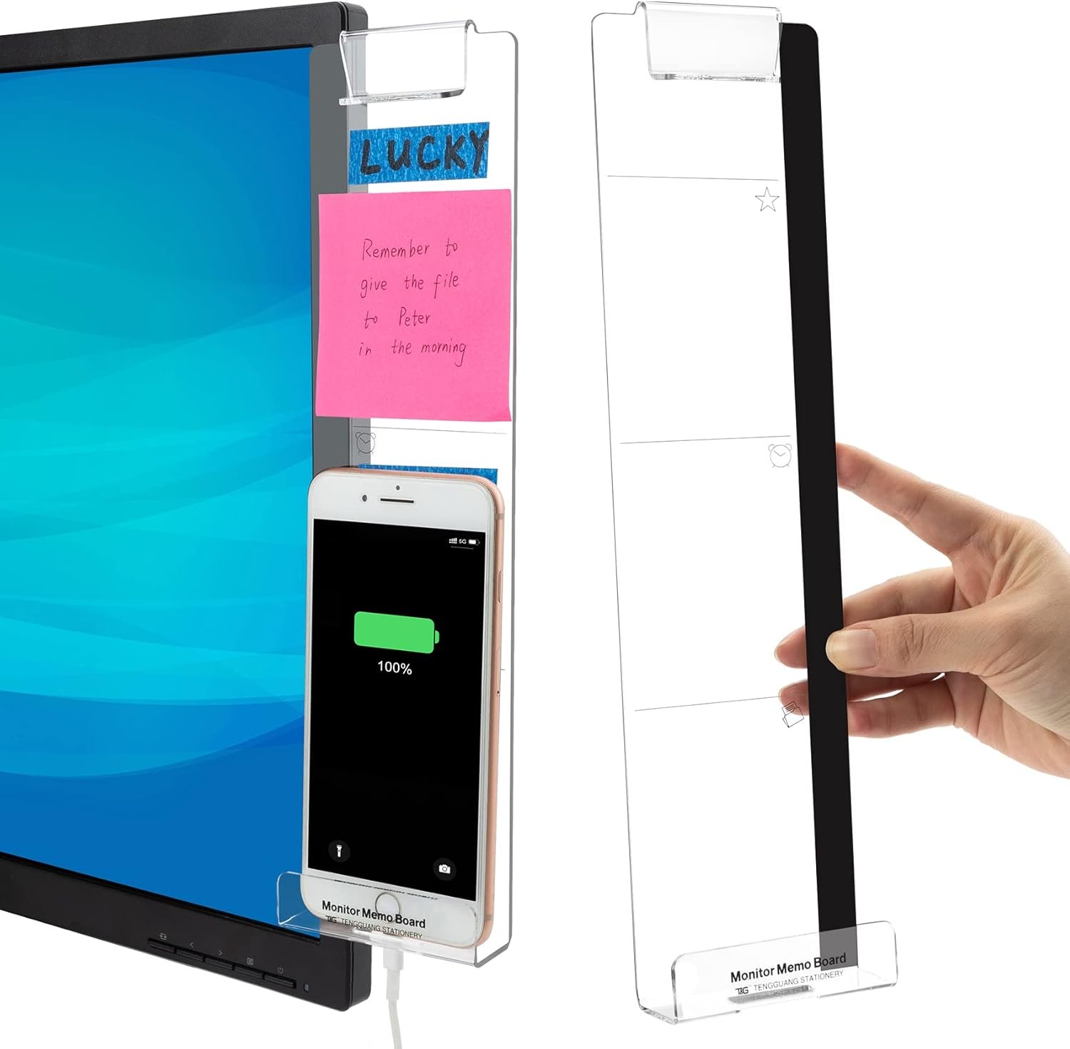 Computer Monitor Memo Board 2pcs Computer Monitor Memo Board 2pcs