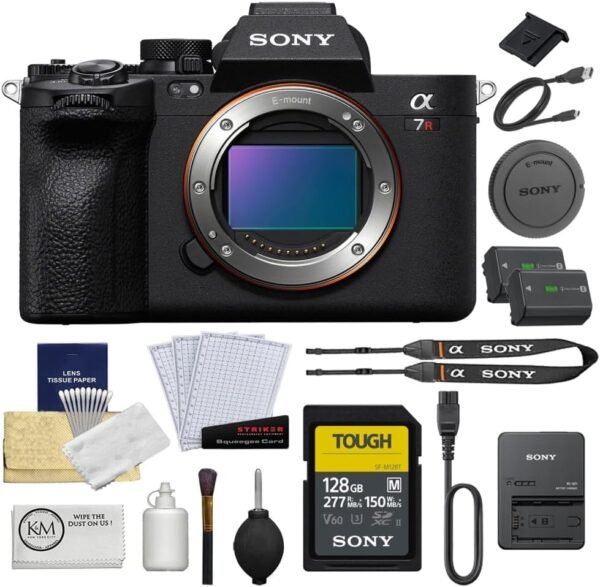Sony Alpha a7R V Mirrorless Digital Camera Body Bundle with 128GB
