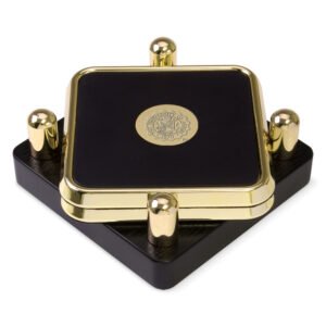 Akron Zips Gold 2-Piece Square Coaster Set