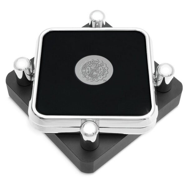Akron Zips Silver 2-Piece Square Coaster Set Akron Zips Silver 2-Piece Square Coaster Set