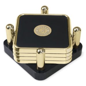 Alabama Crimson Tide Gold 4-Piece Square Coaster Set