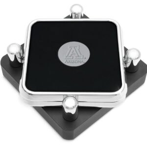 Arizona Wildcats Silver 2-Piece Square Coaster Set