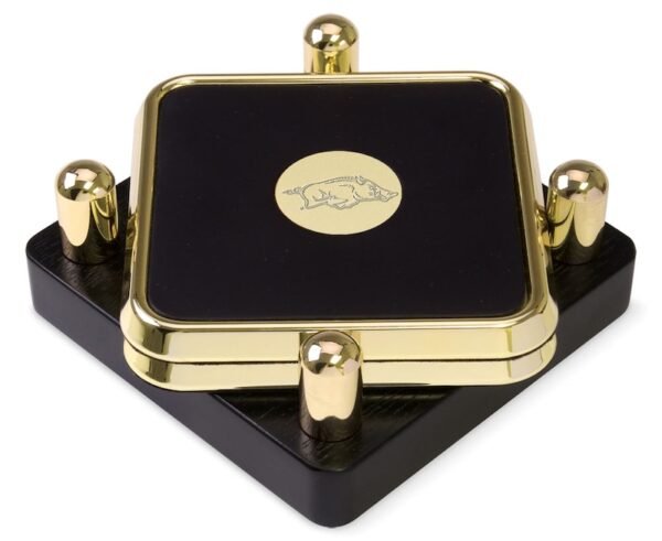 Arkansas Razorbacks Gold 2-Piece Square Coaster Set Arkansas Razorbacks Gold 2-Piece Square Coaster Set