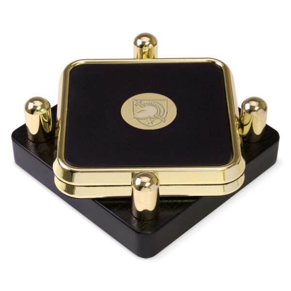 Army Black Knights Gold 2-Piece Square Coaster Set Army Black Knights Gold 2-Piece Square Coaster Set