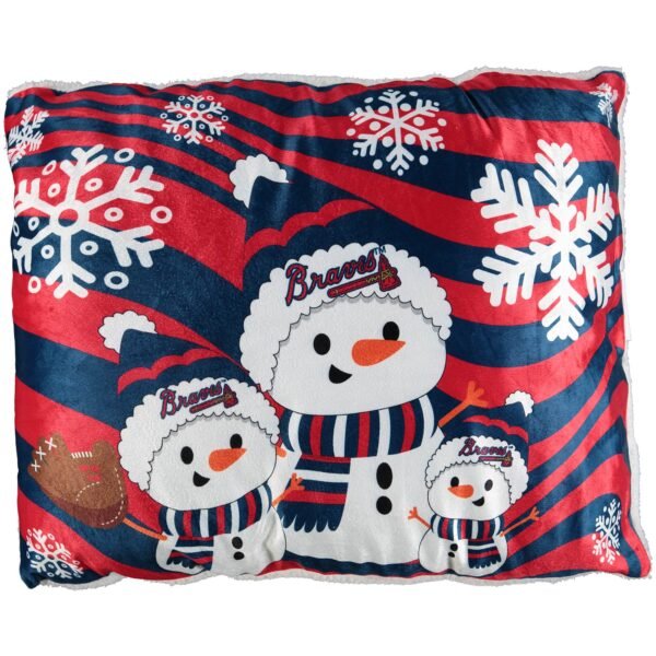 Atlanta Braves 20'' x 26'' Holiday Snowman Bed Pillow Atlanta Braves 20'' x 26'' Holiday Snowman Bed Pillow