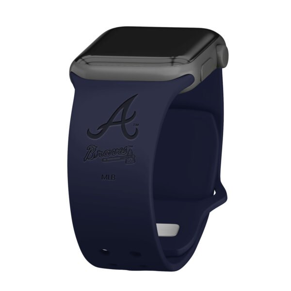 Atlanta Braves Debossed Silicone Apple Watch Band Atlanta Braves Debossed Silicone Apple Watch Band
