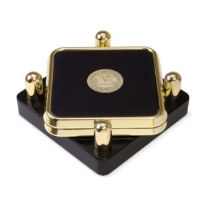 Augsburg Auggies Gold 2-Piece Square Coaster Set