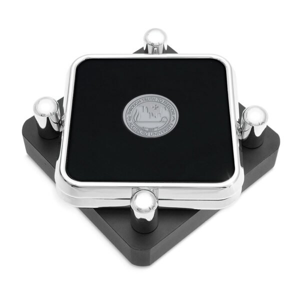 Augsburg Auggies Silver 2-Piece Square Coaster Set Augsburg Auggies Silver 2-Piece Square Coaster Set