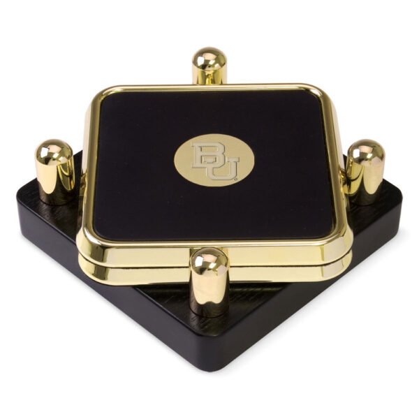 Baylor Bears Gold 2-Piece Square Coaster Set Baylor Bears Gold 2-Piece Square Coaster Set