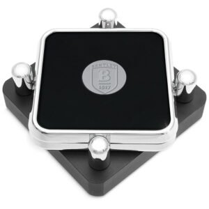 Bentley Falcons Silver 2-Piece Square Coaster Set