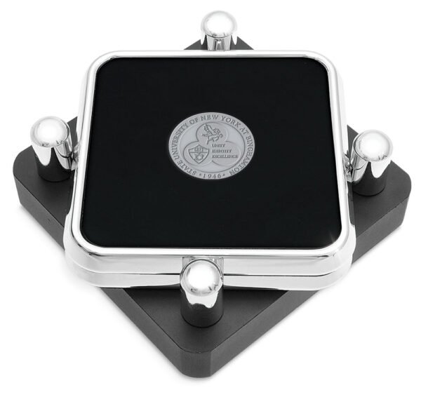 Binghamton Bearcats Silver 2-Piece Square Coaster Set Binghamton Bearcats Silver 2-Piece Square Coaster Set
