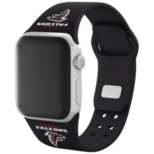 Black Atlanta Falcons Silicone Apple Watch Band