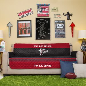 Black Atlanta Falcons Sofa Protector