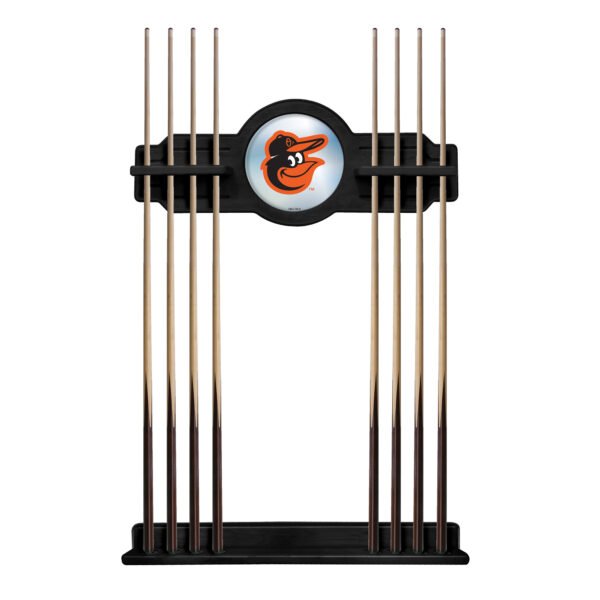 Black Baltimore Orioles Eight Stick Wood Pool Cue Rack Black Baltimore Orioles Eight Stick Wood Pool Cue Rack
