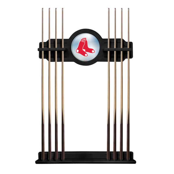 Black Boston Red Sox Eight Stick Wood Pool Cue Rack Black Boston Red Sox Eight Stick Wood Pool Cue Rack