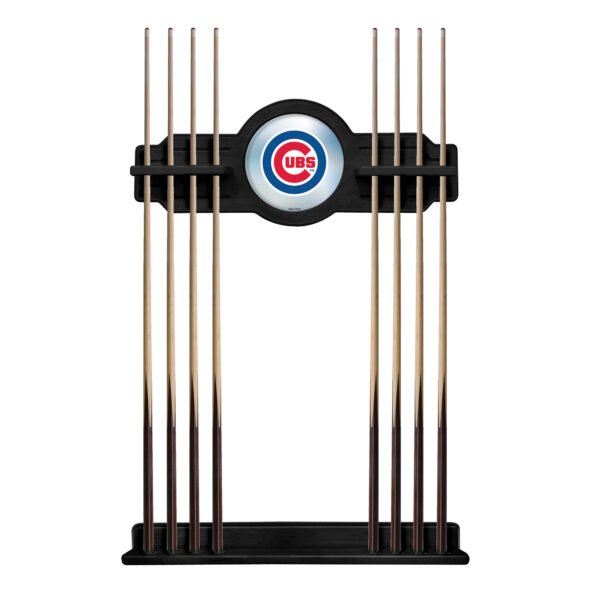 Black Chicago Cubs Eight Stick Wood Pool Cue Rack Black Chicago Cubs Eight Stick Wood Pool Cue Rack