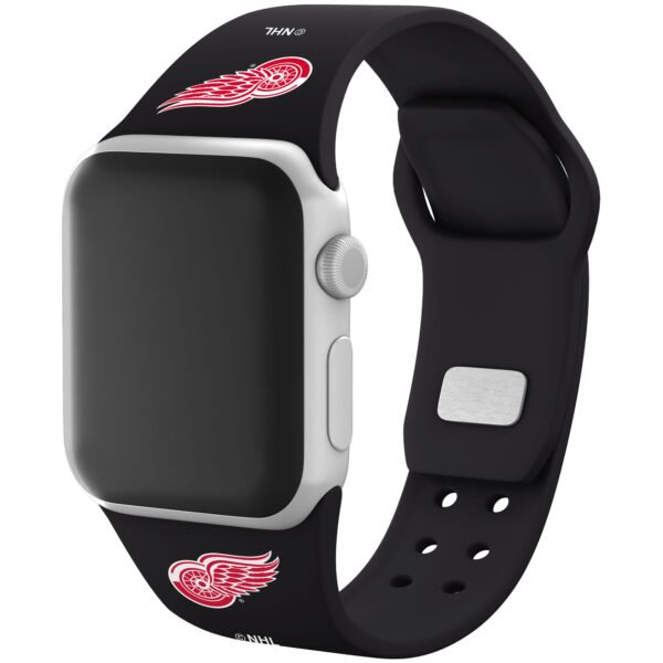 Black Detroit Red Wings Silicone Apple Watch Band Black Detroit Red Wings Silicone Apple Watch Band