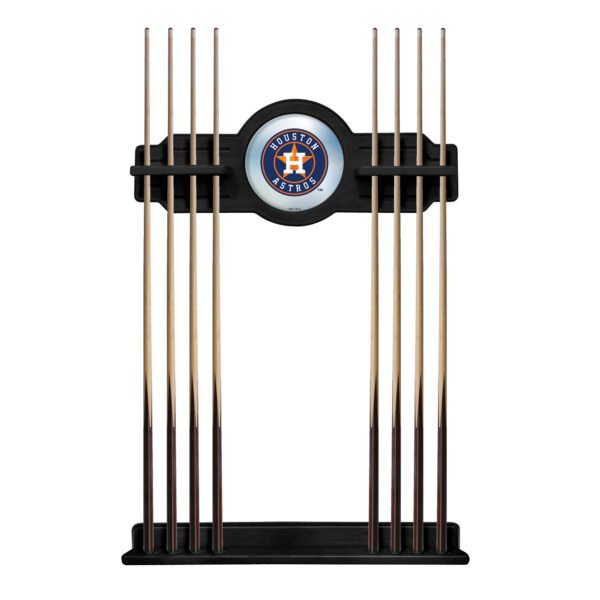 Black Houston Astros Eight Stick Wood Pool Cue Rack Black Houston Astros Eight Stick Wood Pool Cue Rack