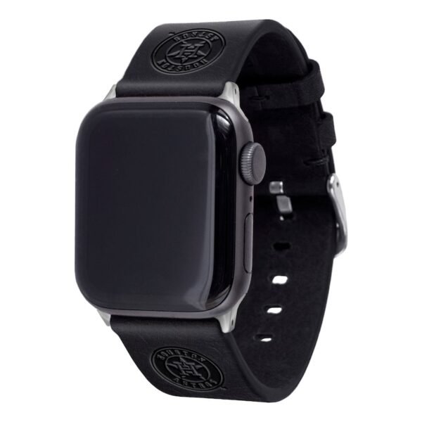 Black Houston Astros Leather Apple Watch Band Black Houston Astros Leather Apple Watch Band