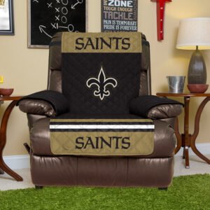 Black New Orleans Saints Recliner Protector
