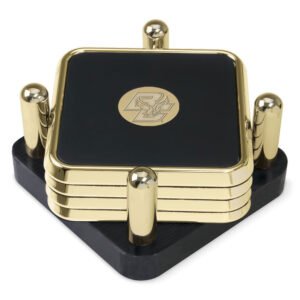 Boston College Eagles Gold 4-Piece Square Coaster Set