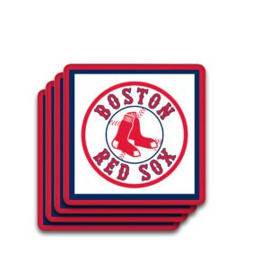 Boston Red Sox 4-Piece Coaster Set