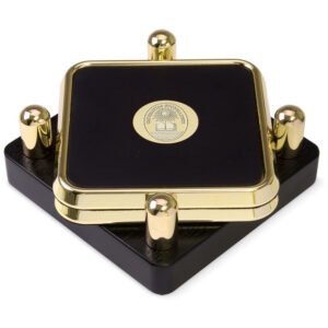 Bucknell Bison Gold 2-Piece Square Coaster Set