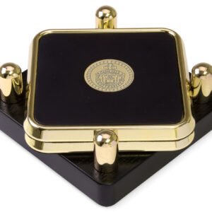 Campbell Fighting Camels Gold 2-Piece Square Coaster Set