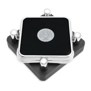 Campbellsville Tigers Silver 2-Piece Square Coaster Set