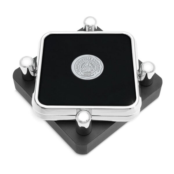 Campbellsville Tigers Silver 2-Piece Square Coaster Set Campbellsville Tigers Silver 2-Piece Square Coaster Set
