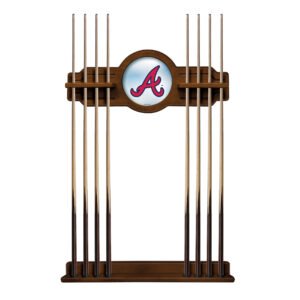 Chardonnay Atlanta Braves Eight Stick Wood Pool Cue Rack