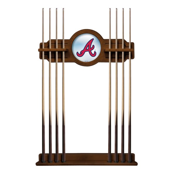 Chardonnay Atlanta Braves Eight Stick Wood Pool Cue Rack