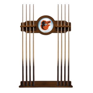 Chardonnay Baltimore Orioles Eight Stick Wood Pool Cue Rack