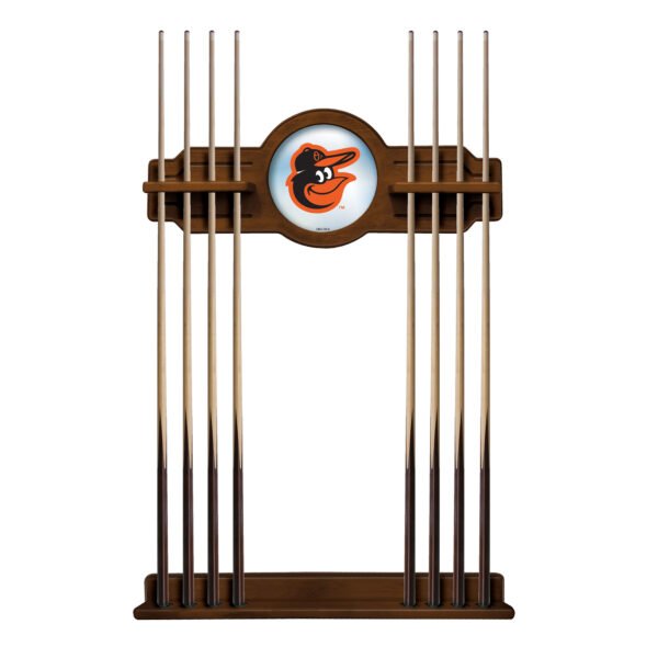 Chardonnay Baltimore Orioles Eight Stick Wood Pool Cue Rack Chardonnay Baltimore Orioles Eight Stick Wood Pool Cue Rack