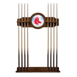 Chardonnay Boston Red Sox Eight Stick Wood Pool Cue Rack