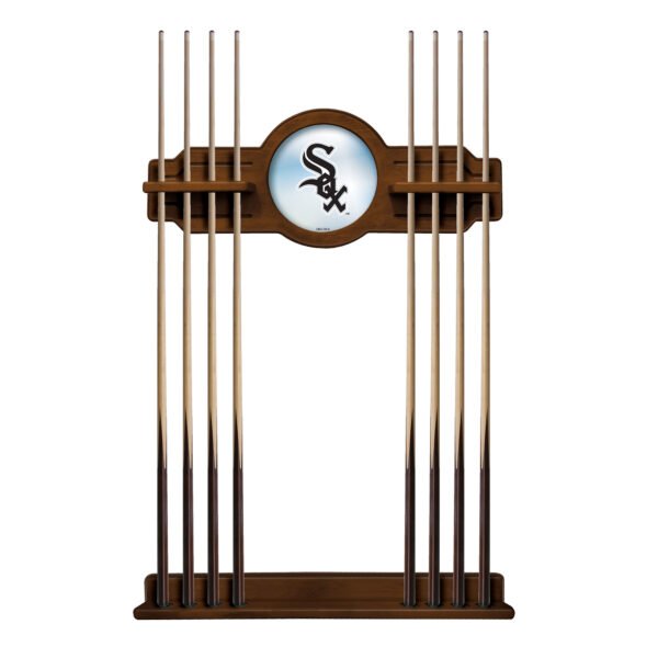 Chardonnay Chicago White Sox Eight Stick Wood Pool Cue Rack Chardonnay Chicago White Sox Eight Stick Wood Pool Cue Rack