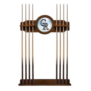 Chardonnay Colorado Rockies Eight Stick Wood Pool Cue Rack