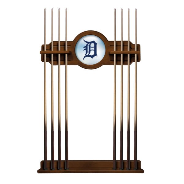 Chardonnay Detroit Tigers Eight Stick Wood Pool Cue Rack Chardonnay Detroit Tigers Eight Stick Wood Pool Cue Rack