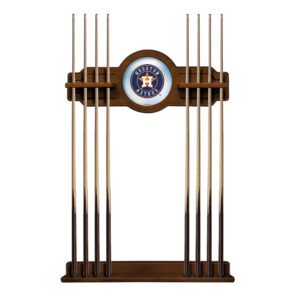 Chardonnay Houston Astros Eight Stick Wood Pool Cue Rack