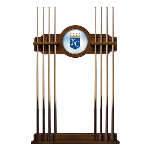 Chardonnay Kansas City Royals Eight Stick Wood Pool Cue Rack Chardonnay Kansas City Royals Eight Stick Wood Pool Cue Rack