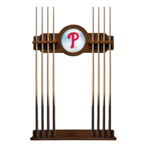 Chardonnay Philadelphia Phillies Eight Stick Wood Pool Cue Rack