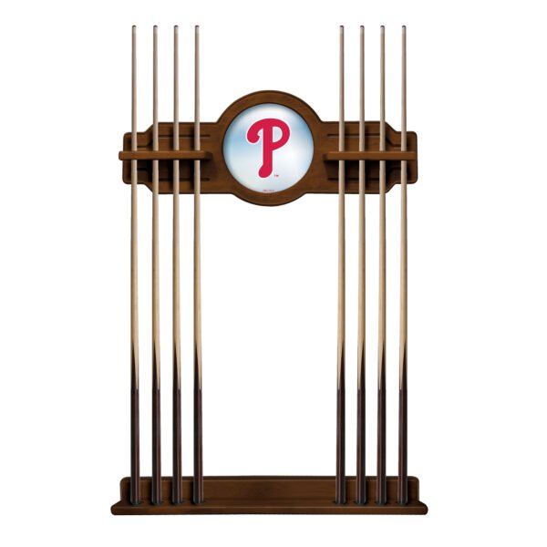 Chardonnay Philadelphia Phillies Eight Stick Wood Pool Cue Rack