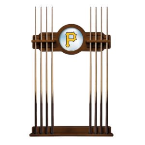 Chardonnay Pittsburgh Pirates Eight Stick Wood Pool Cue Rack