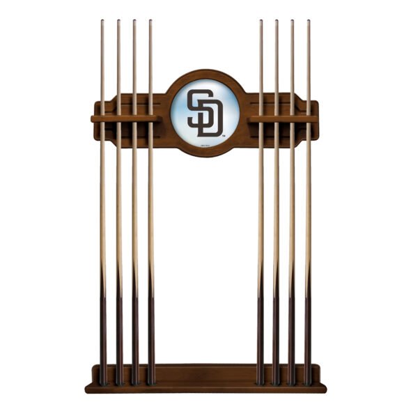 Chardonnay San Diego Padres Eight Stick Wood Pool Cue Rack