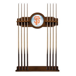 Chardonnay San Francisco Giants Eight Stick Wood Pool Cue Rack