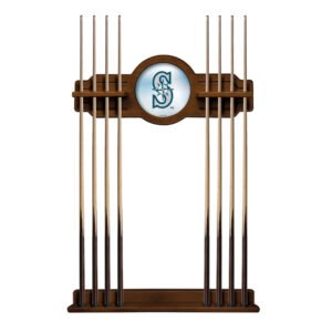Chardonnay Seattle Mariners Eight Stick Wood Pool Cue Rack