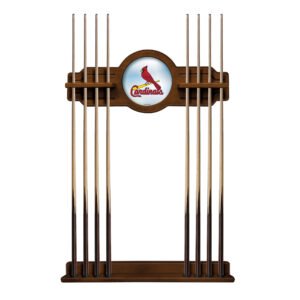 Chardonnay St. Louis Cardinals Eight Stick Wood Pool Cue Rack
