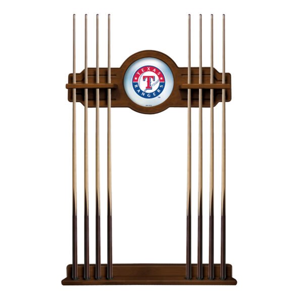 Chardonnay Texas Rangers Eight Stick Wood Pool Cue Rack Chardonnay Texas Rangers Eight Stick Wood Pool Cue Rack