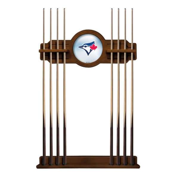 Chardonnay Toronto Blue Jays Eight Stick Wood Pool Cue Rack Chardonnay Toronto Blue Jays Eight Stick Wood Pool Cue Rack