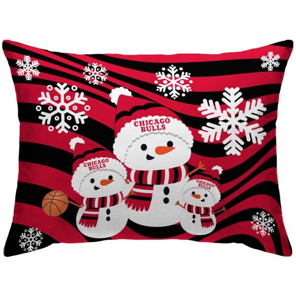 Chicago Bulls 20'' x 26'' Holiday Snowman Bed Pillow Chicago Bulls 20'' x 26'' Holiday Snowman Bed Pillow